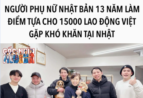 【VNEXPRESS】'Bà tiên' người Nhật cưu mang 15.000 lao động Việt